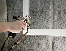 Aufsprühen der Beschichtung